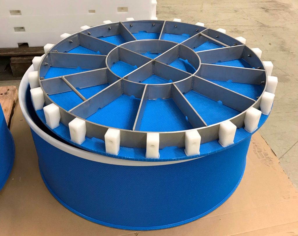 Moule bleu microperforé chaudronné